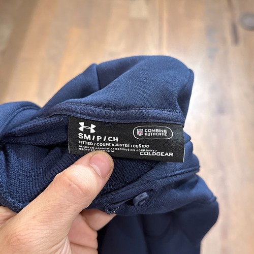 Seattle Seahawks Hoodie Mens S Blue Under Armour NFL Combine Authentic Pullover - Picture 7 of 14