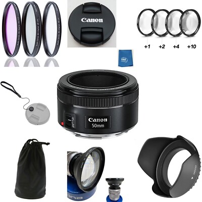 Canon EF 50mm 1.8 STM Lens Kit For T8I 90D T7I T6S T6 SL3 850D 70D