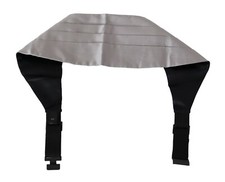 DOLCE & GABBANA Cummerbund Gray Men Waist Belt 100% Silk s. IT44 / XS RRP $450