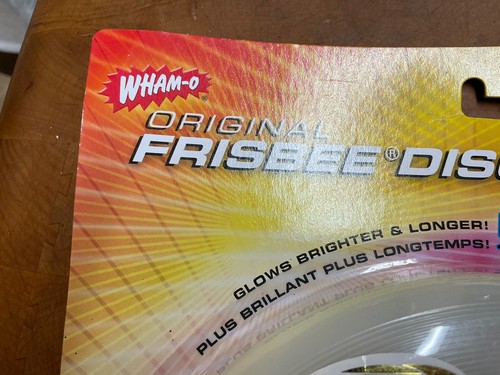 Wham-O Frisbee Dyn-O-Glow 130g Space Design Glow In The Dark NEW - Picture 6 of 17