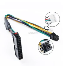 NEW 12" ATX Main 24-Pin to 6-Pin PSU Power Adapter Cable 18AWG for HP Z220/Z230