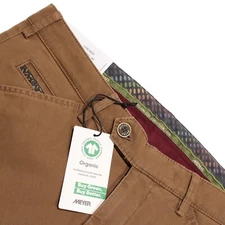 Meyer NWT Chinos / Casual Pants Size 48 (32 US) In Solid Brown Chicago