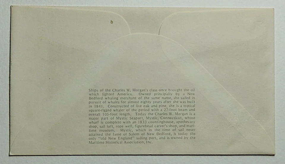 1971 FDC US The Charles W. Morgan National Trust for Historic Preservation #1441 - Image 2 of 2