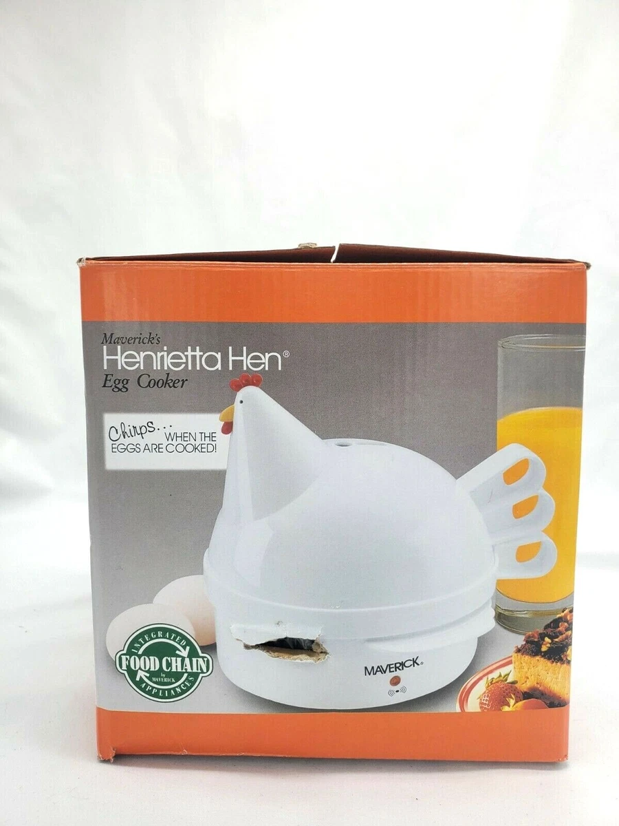 Mavericks Henrietta Hen Egg Cooker Hard or Soft Boiled Chirps When Cooked SEC 2