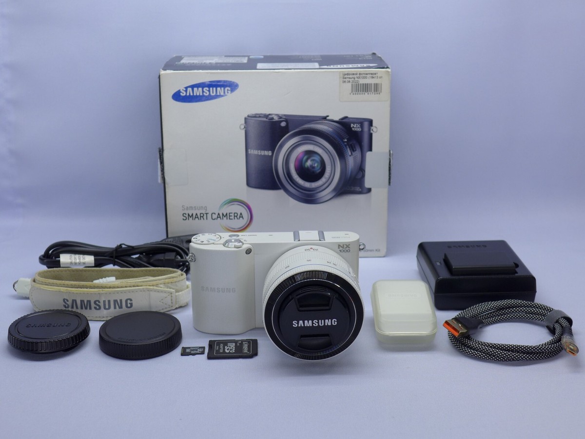 Samsung NX1000 ミラーレス一眼 本体 レンズキット　海外版レア機種 Samsung NX NX1000 20.3MP Digital Camera - White (Kit w/ 20-50mm
