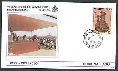1990 VATICAN VOYAGES OF POPE BURKINA FASO BOBO DIOULASSO - SV2