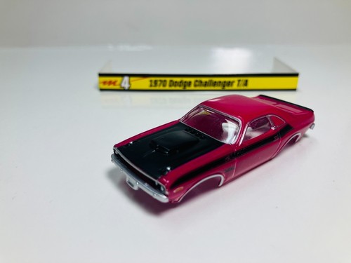 AUTO-WORLD~ THUNDER-JET~ '70 CHALLENGER T/A Pink/Black BODY " Aurora AFX NEW - Picture 2 of 7