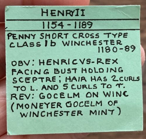 HENRY II (1154-1189). SILVER ‘SHORT CROSS’ PENNY. WINCHESTER MINT. - Picture 3 of 3