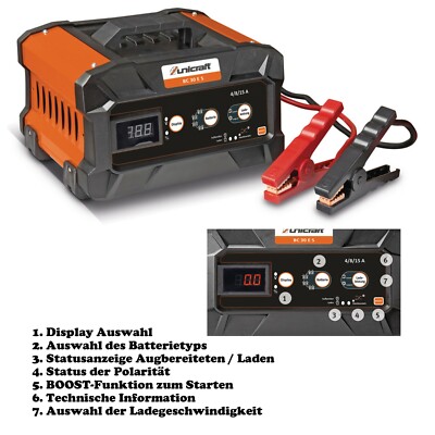 Unicraft BC 30 E S Batterielade-/startgerät Ladegerät 12/24 V