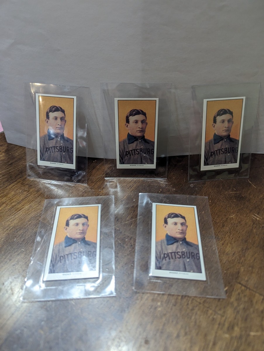 piedmont tobacco cards 4x REPRINT Honus Wagner T206 Baseball Pirates RC REPRINT Wrapped in authenticity from 1909 UNBELIEVABLE DISCOVERY: Opening 1909 T206