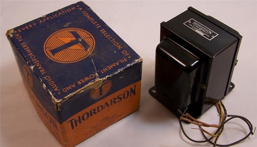 vintage NOS Thordarson T8460 plate transformer 400V CT 250ma