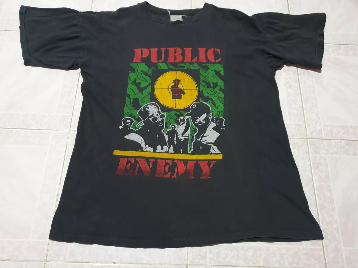 Vintage 90s Public Enemy Hip Hop Group Promo Raptee T Shirt / Def Jam Recordings