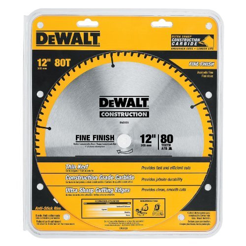 DEWALT DW3128 Series 20 12-Inch 80 Tooth ATB Thin Kerf
