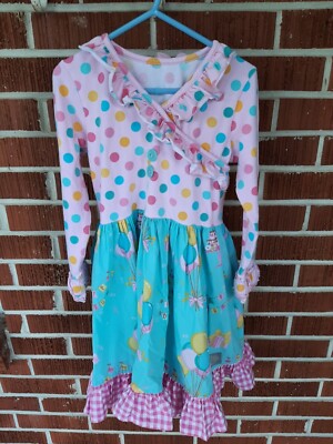 Eleanor Rose birthday dress girl size 6/7 long sleeves | eBay