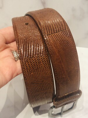 Women’s Polo Ralph Lauren genuine lizard dark chocolate brown belt Ralph Lauren | Accessories | Womens Polo Ralph Lauren  main image 3