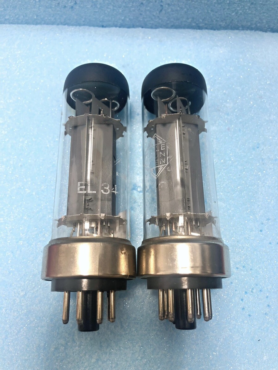 Telefunken EL34/6CA7 Metal Base Top Black Coated OO getter, tested