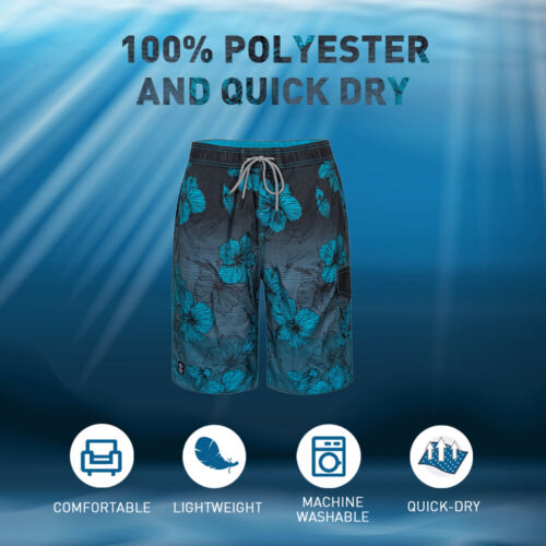 Costume da bagno uomo adolescente BG Beach Wear bagno sole surf asciugatura rapida pantaloncini da tavola spandex - Foto 47 di 66
