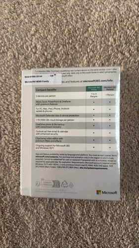 Microsoft 365 Family - 1 Year + 3 Extra Months!!! for 6 people (Best Deals!) - Afbeelding 2 van 2
