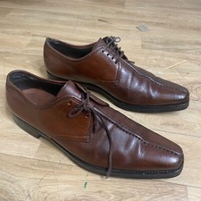 Prada Dress Shoes Men's Leather Lace Up Oxford BROWN Size 10US 43EU