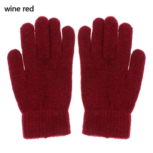Fashion Cashmere Elastic Full Finger Gloves Winter Gloves Warm Thick Mittens - Picture 8 of 25
