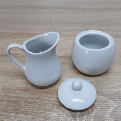 Milch und Zucker SET Milchkännchen Zuckerdose Zucker Topf Dose und Milch Kanne - Bild 1 von 4