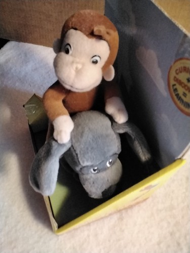 Curious George & Charkie Rumble N Go Friends Vibrating Toy 2006 Vintage - Picture 7 of 7