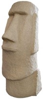 Garden Statue Easter Island Sandstone Resin Head Outdoor Patio Lawn Decor Brown Garden Statue Easter Island Sandstone Resin Head Outdoor Patio Lawn Decor Brown