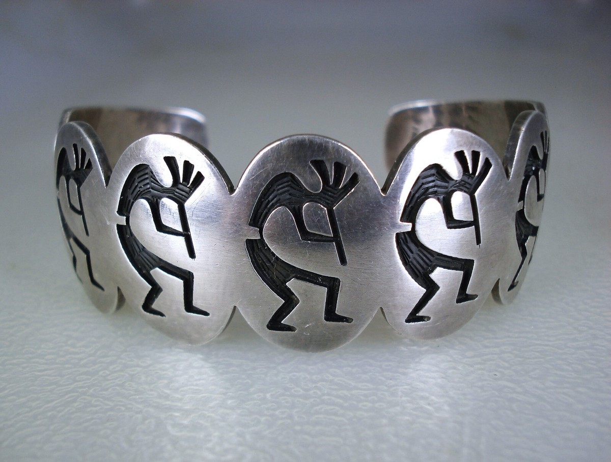 VINTAGE Harold Lomayaktewa HOPI STERLING SILVER KOKOPELLI VINTAGE Harold Lomayaktewa HOPI STERLING SILVER KOKOPELLI
