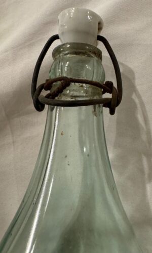 Antica Worcester Soda Company - Worcester, massa. 28 oz verde bottiglia con top blob - Foto 4 di 8