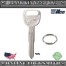 New Ilco Key Blank For Kia Rio / Kia Sedona / Kia Sephia - Blank KK3 / X253