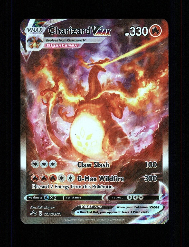 CHARIZARD VMAX SWSH261 UPC BLACK STAR PROMO 2022 POKEMON | eBay CHARIZARD VMAX SWSH261 UPC BLACK STAR PROMO 2022 POKEMON | eBay