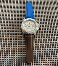 20mm Caoutchouc rubber strap FKM fitted curved Rolex watch Rolex Yacht-Master
