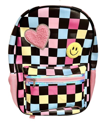 Cool Emoji Teen Backpack School Bag For Girls With Soft Back Straps And Pockets