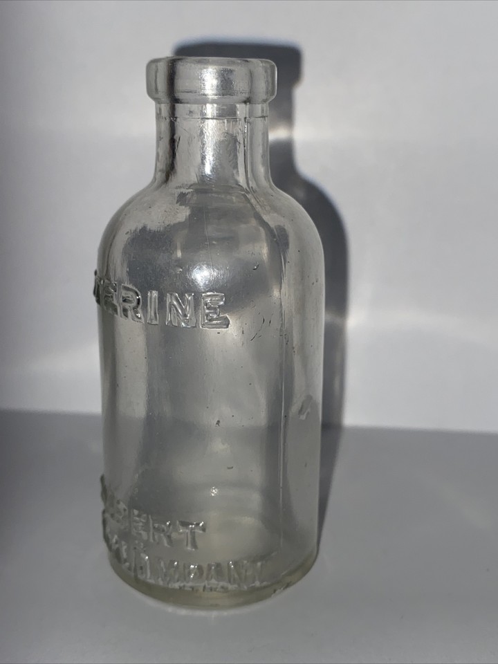 Antique / Vintage Listerine Glass Bottle Lambert Pharmacal Company 3 1/