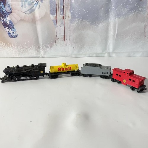 Shell Gas Promo Train Set Fletcher-Barnhardt White Locomotive & 3 Cars