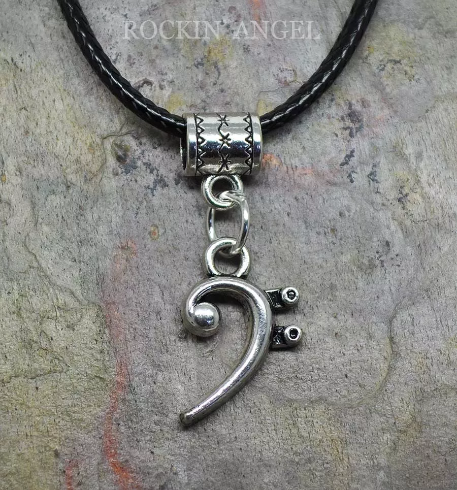 Bass store clef necklace