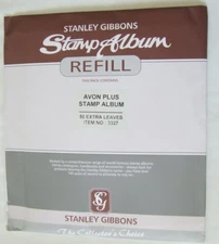 PACK OF 50 x STANLEY GIBBONS No.R3327 4-RING QUADRILLE STAMP ALBUM PAGES