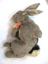 FOLKMANIS PUPPETS JACK RABBIT 18" Plush HAND PUPPET FAO Schwartz see description