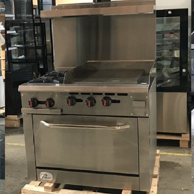 36 2 Burner Stove Top Oven Range Griddle Commercial Kitchen Nsf