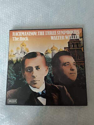 3 Schallplatten 33 T Rachmaninow 5he Three Symphonics Tee Rock Walter Weller 1975 