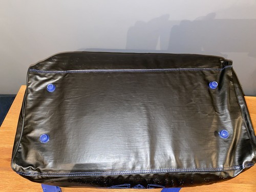 Vintage Adidas Holdall Duffle Bag Gym 80s Oxford Nylon Washable retro black RARE - Picture 7 of 23