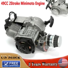 49cc 2Stroke! Engine Motor Pull Start For Pocket Bike Mini Dirt Bike ATV Scooter