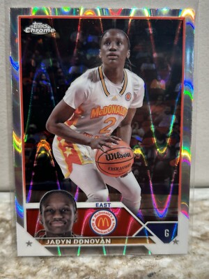 2023 Topps Chrome McDonald's All American Jadyn Donovan Ray Wave Refractor Duke