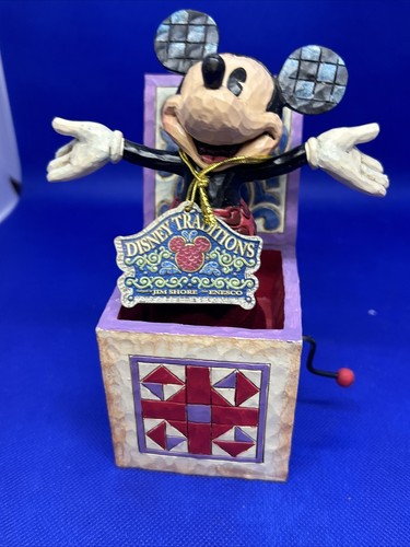 Disney Traditions Showcase Jim Shore DSTRA Mickey In The Box NIB 4027950 - Picture 3 of 6