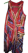 Nanette Lepore Silk Ruffle Dress SZ 2 Made in USA colorful!
