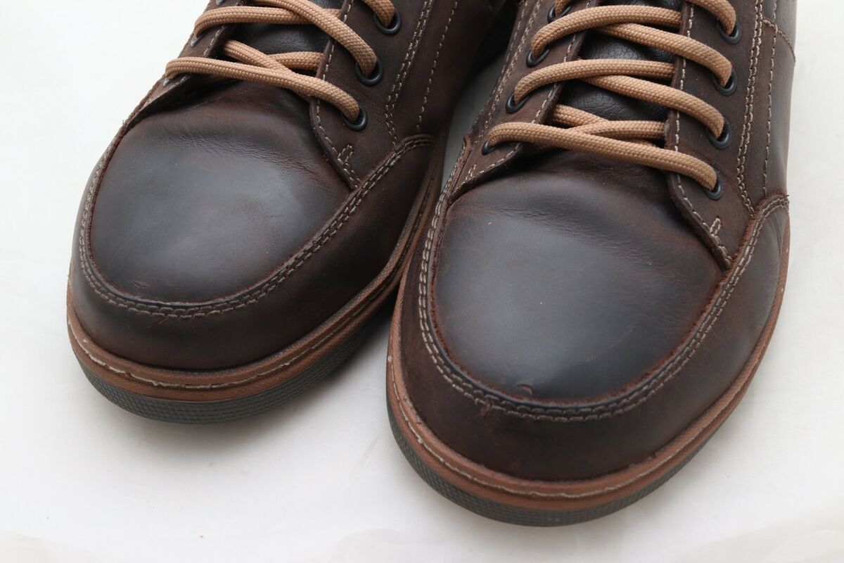 Florsheim Gridley Shoes Sneakers Men's 7D Brown Leather Steel Toe