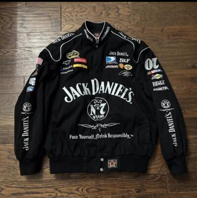 NASCAR Vintage Racing Jacket Embroidered Jack D Unisex