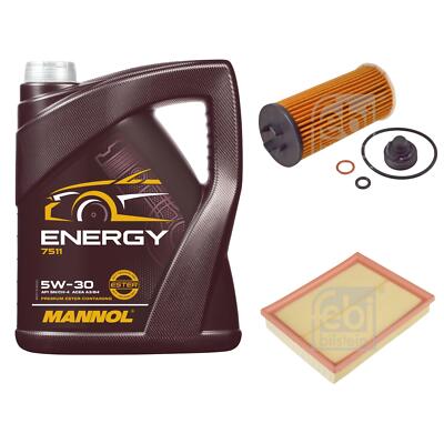 FEBI BILSTEIN Inspektionspaket 5L MANNOL Energy 5W-30 für BMW I8 I12 Hybrid