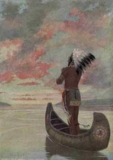 A4 Photo Kirk Maria Haiwatha 1910 Haiwatha sailed into the fiery sunset Print Po