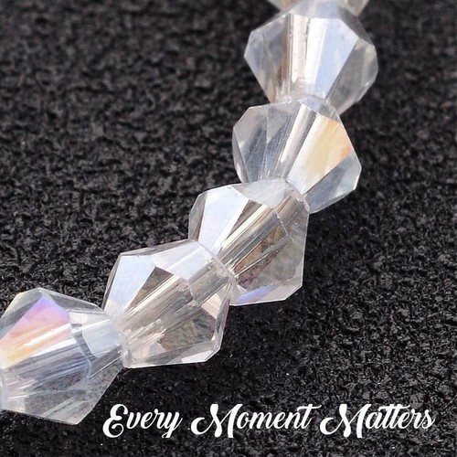 100 x AB CRYSTAL GLASS AB BICONES BEADS BICONE BEADS AB 4mm Various Colours - Picture 7 of 73